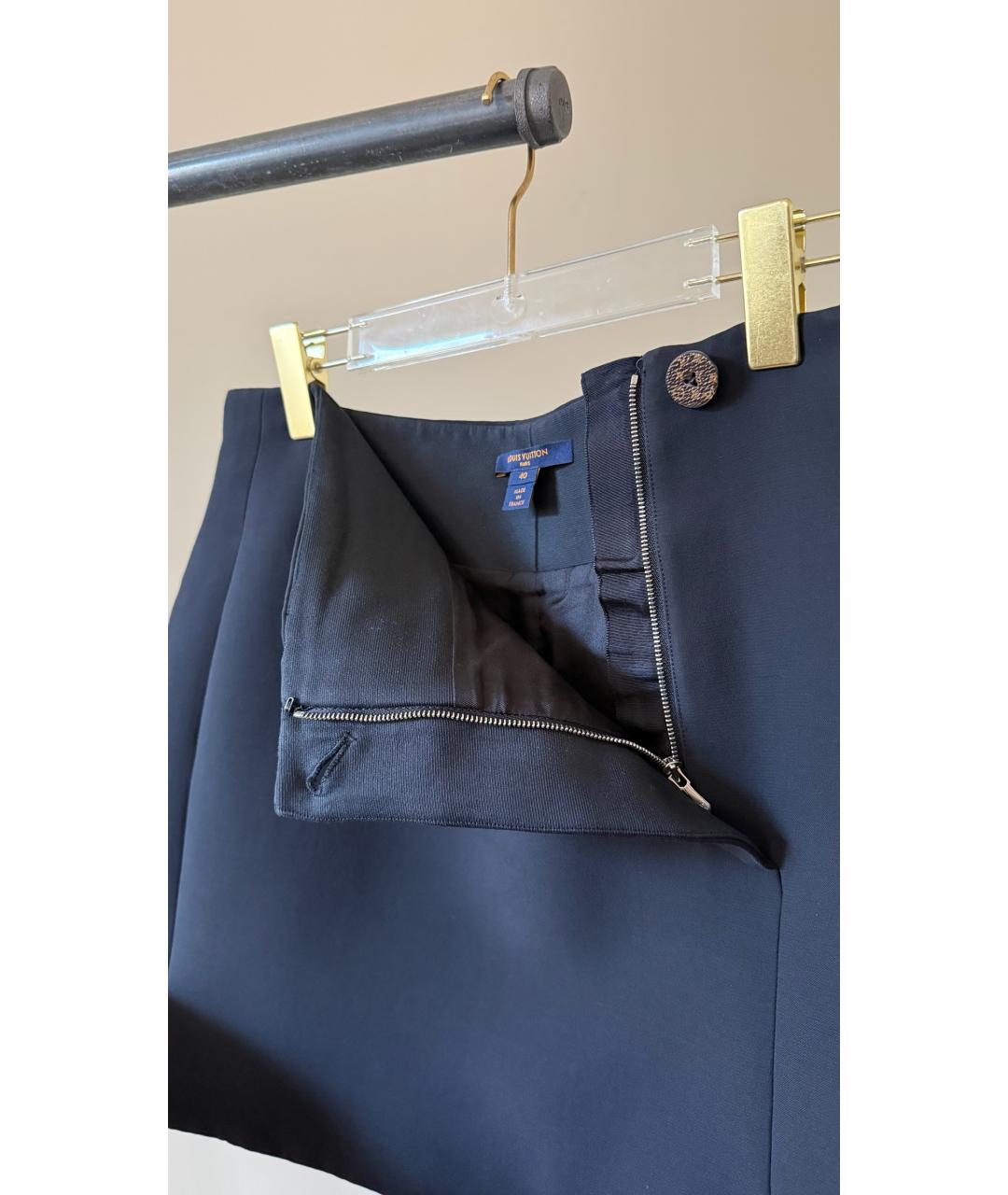 LOUIS VUITTON Черная юбка мини, фото 4
