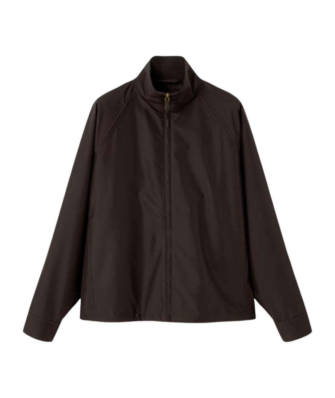 LORO PIANA Коричневая шелковая куртка, фото 1