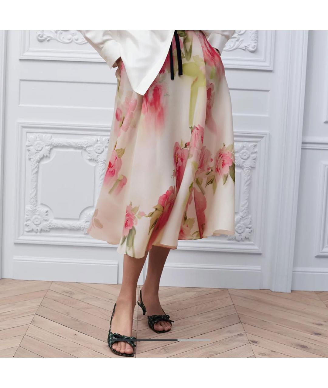 CHRISTIAN DIOR Розовая юбка миди, фото 4