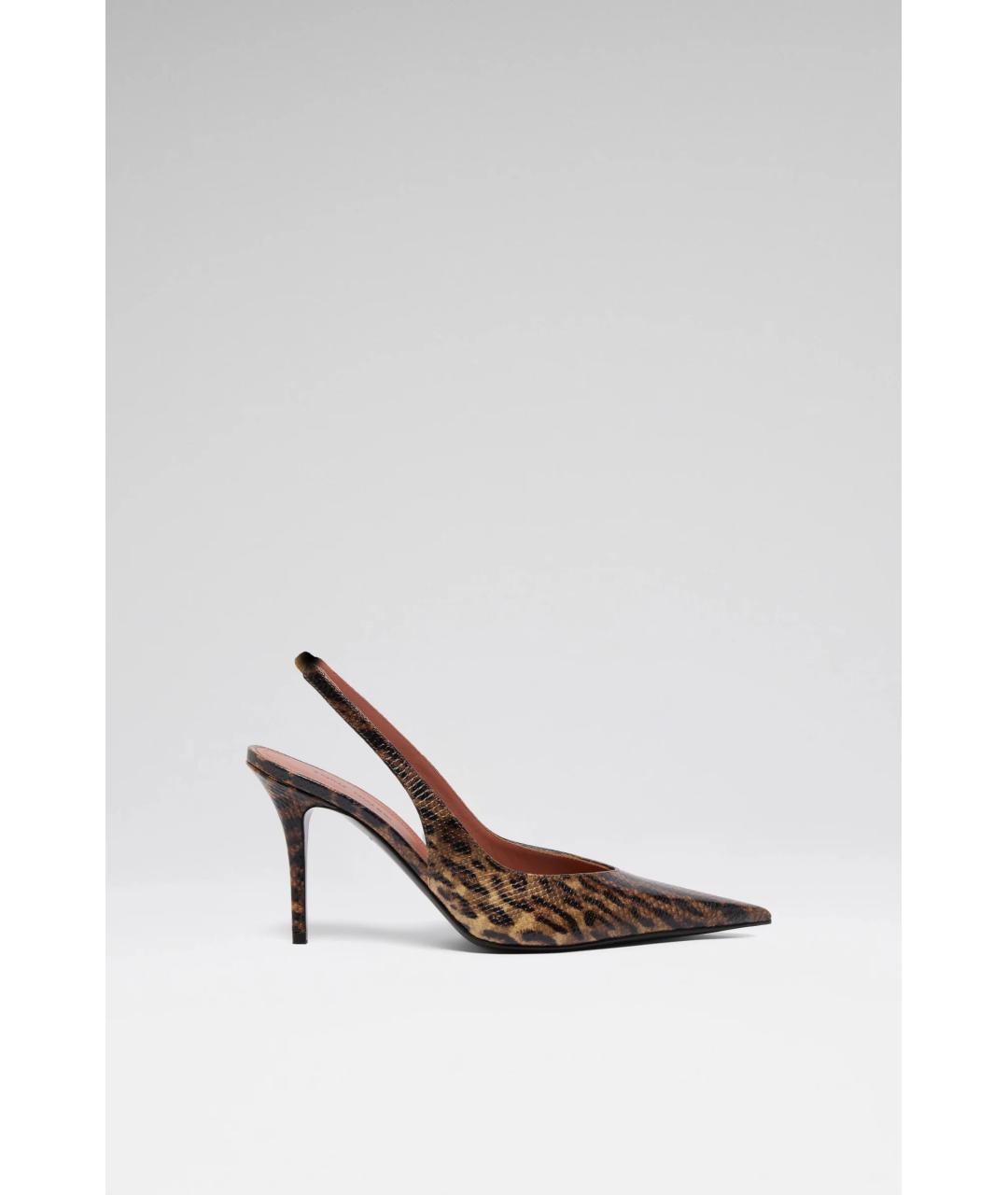 Amina Muaddi Мульти туфли из лакированной кожи, фото 7