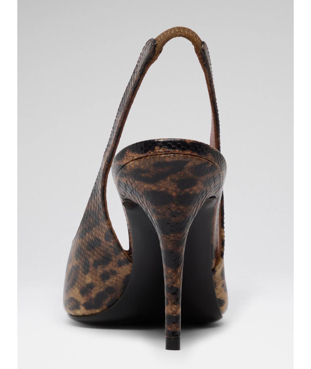 Amina Muaddi Мульти туфли из лакированной кожи, фото 6