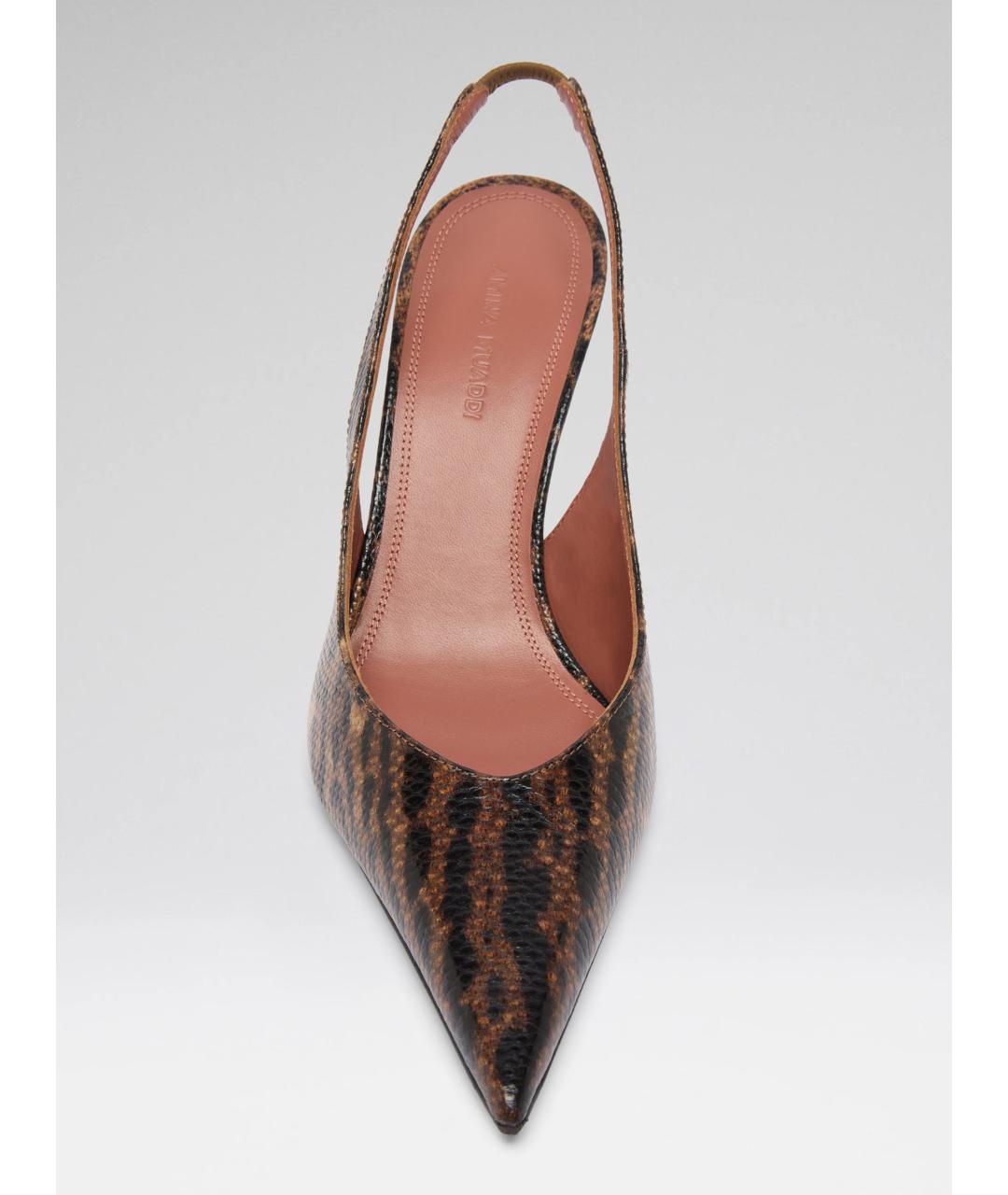 Amina Muaddi Мульти туфли из лакированной кожи, фото 3