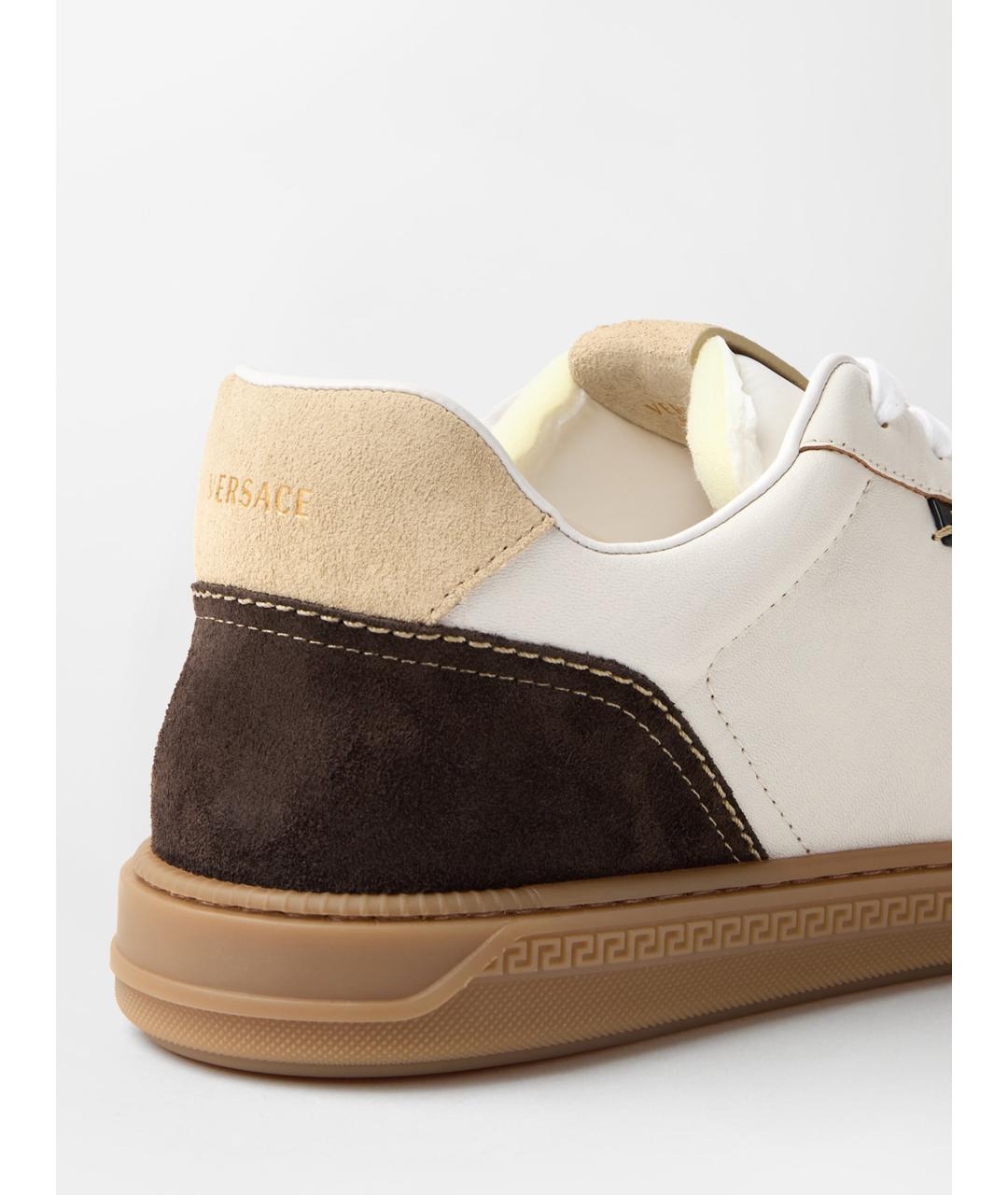 VERSACE Белые низкие кроссовки / кеды, фото 4