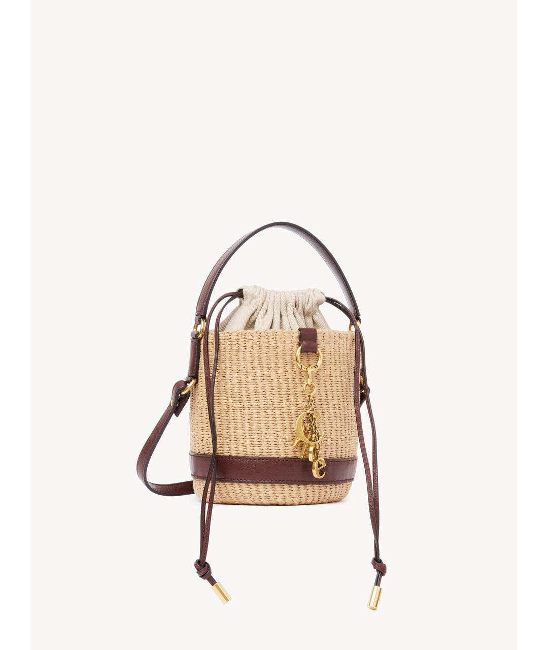 CHLOE Бежевая пелетеная сумка тоут, фото 8