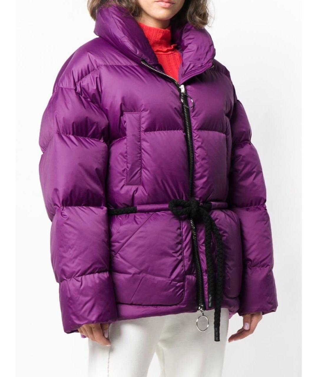 IENKI IENKI Фиолетовый полиэстеровый пуховик, фото 5