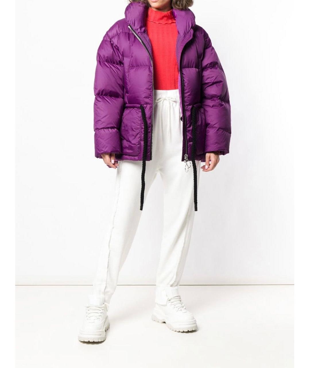 IENKI IENKI Фиолетовый полиэстеровый пуховик, фото 3