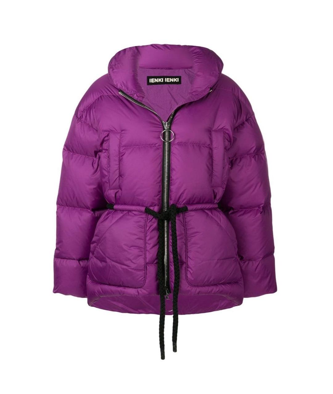 IENKI IENKI Фиолетовый полиэстеровый пуховик, фото 4