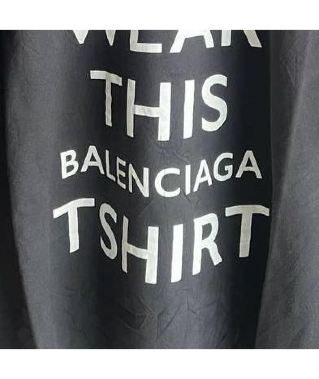 BALENCIAGA Черная футболка, фото 2