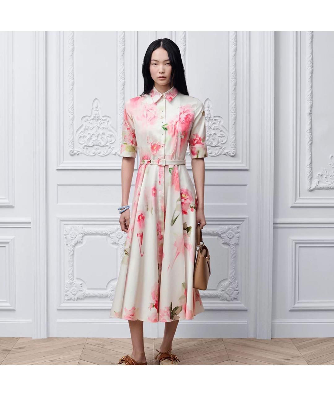 CHRISTIAN DIOR Розовое повседневное платье, фото 2