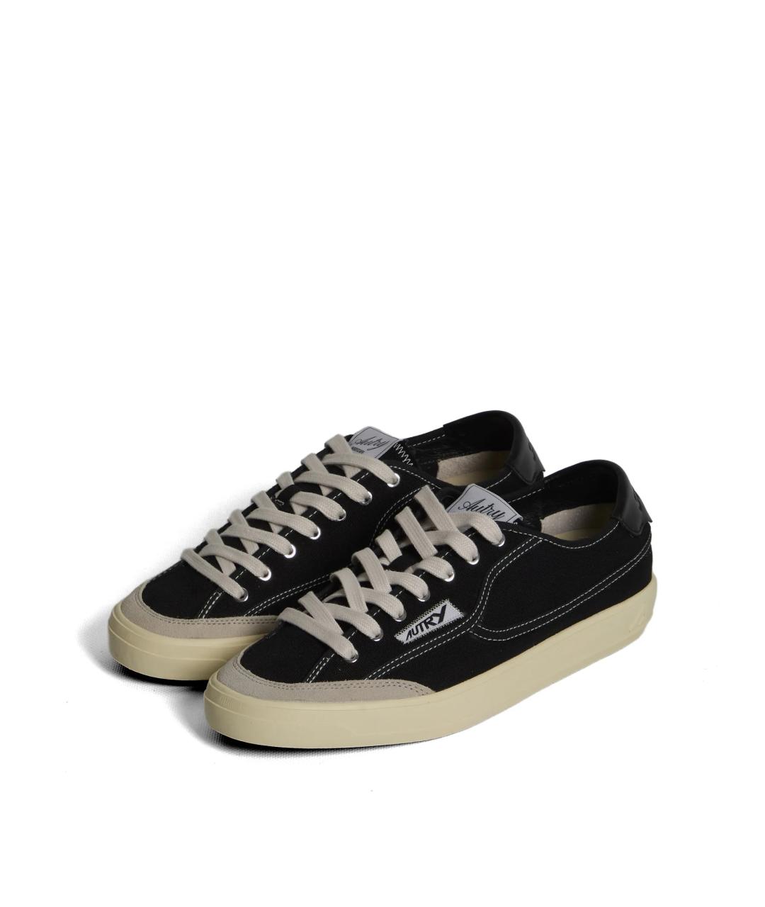 AUTRY Черные текстильные низкие кроссовки / кеды, фото 2