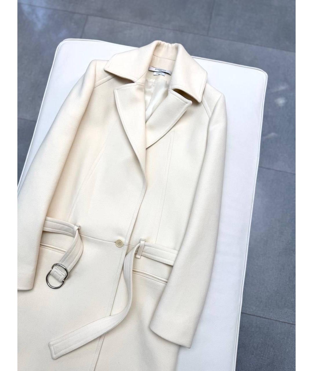 GIVENCHY Бежевое шерстяное пальто, фото 4