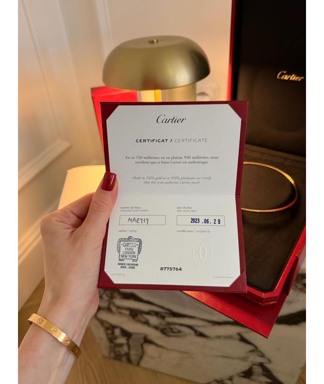 CARTIER Золотое колье из розового золота, фото 8