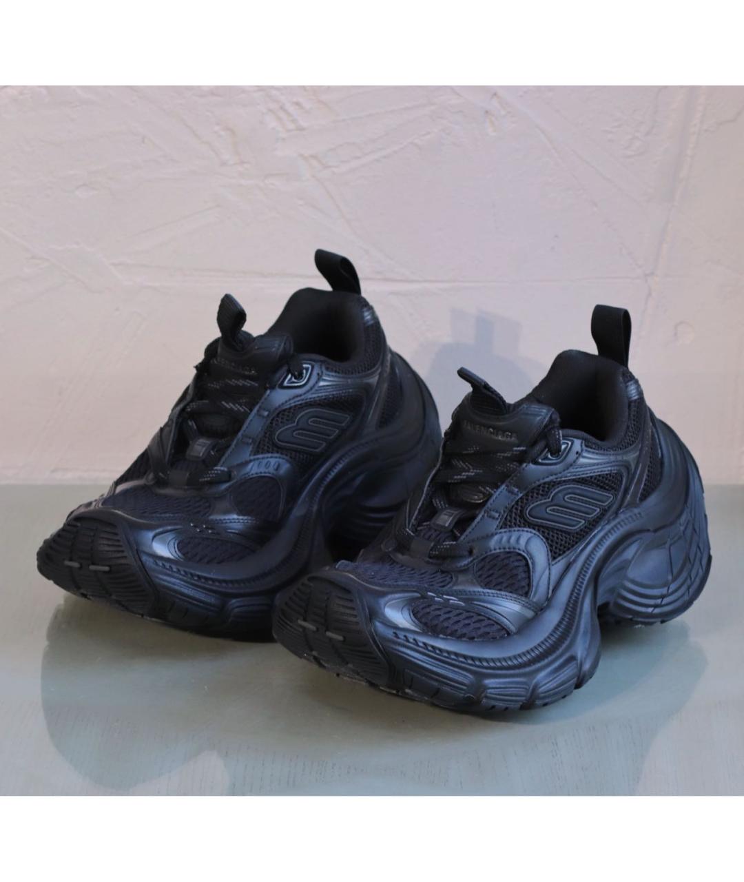 BALENCIAGA Черные текстильные кроссовки, фото 2