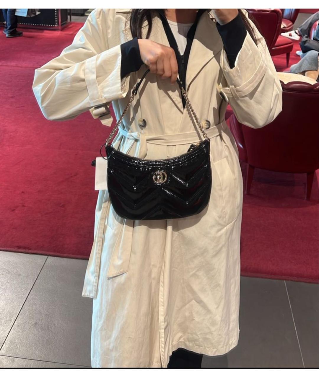 GUCCI Черная кожаная сумка через плечо, фото 3