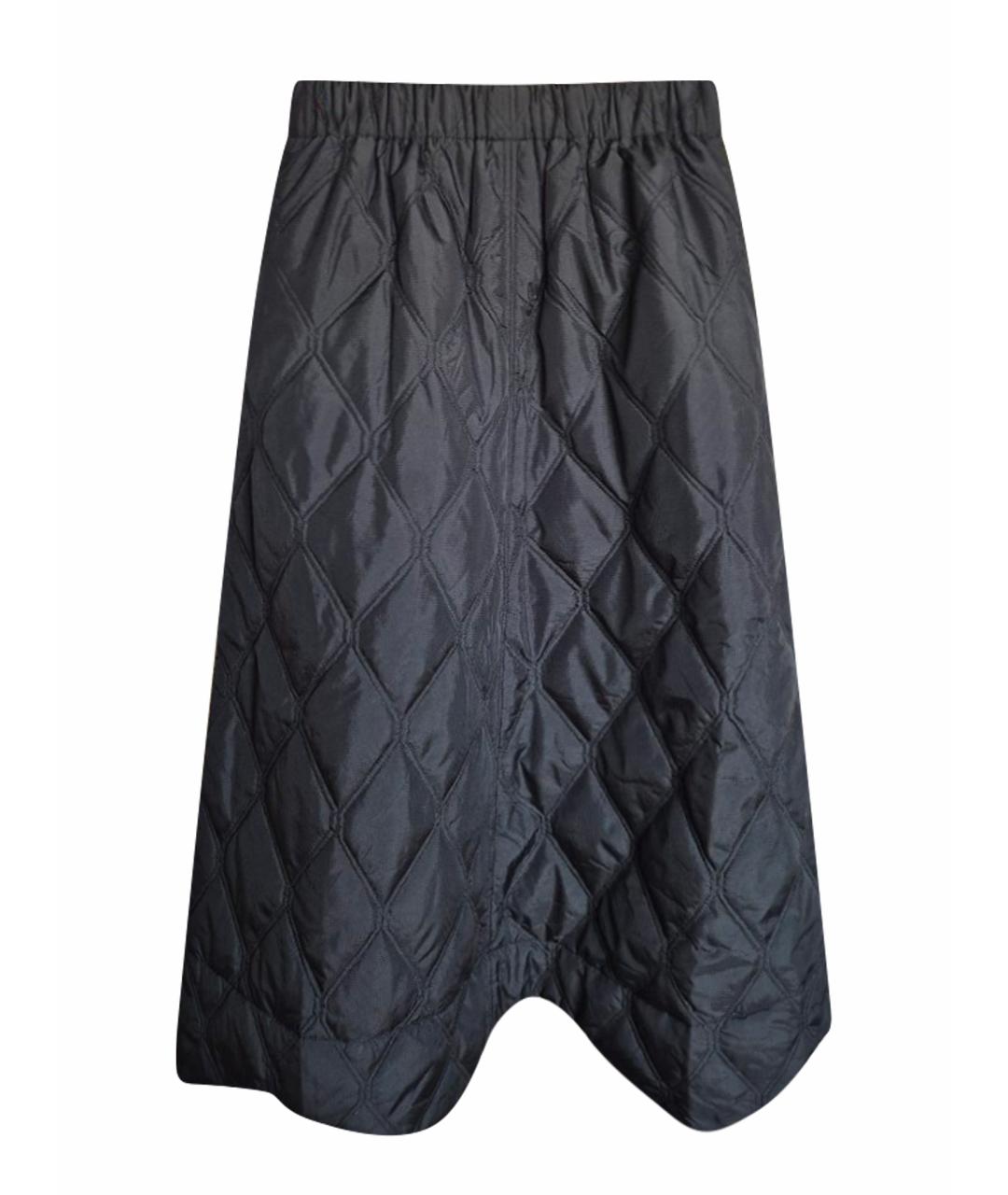 GANNI Черная полиэстеровая юбка миди, фото 1