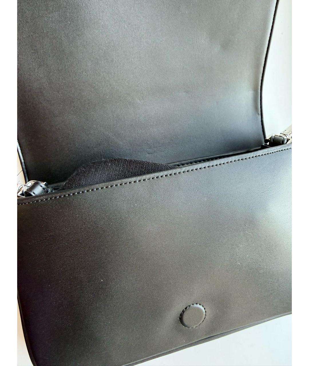 CALVIN KLEIN Черная сумка через плечо из искусственной кожи, фото 4