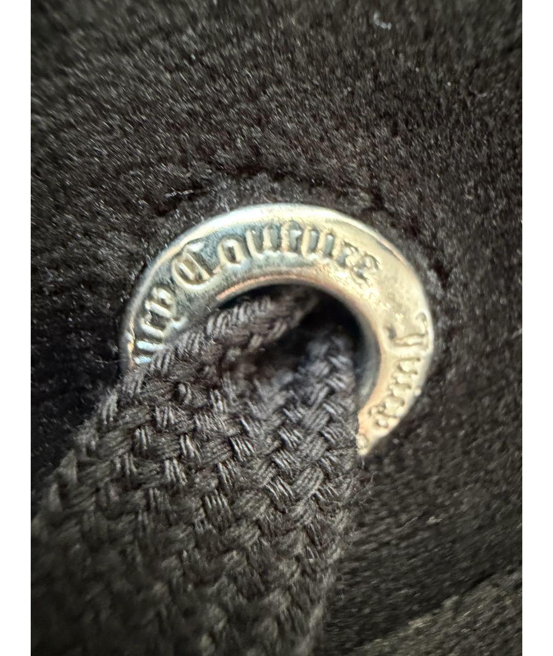 JUICY COUTURE Черные полиэстеровые прямые брюки, фото 7