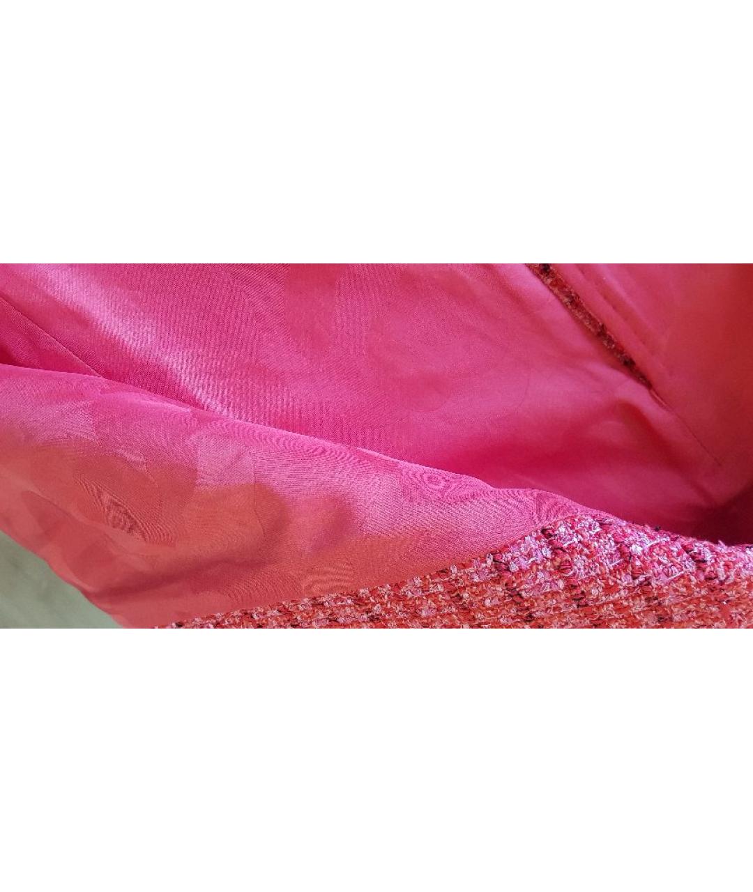 CHANEL Розовое твидовое пальто, фото 8