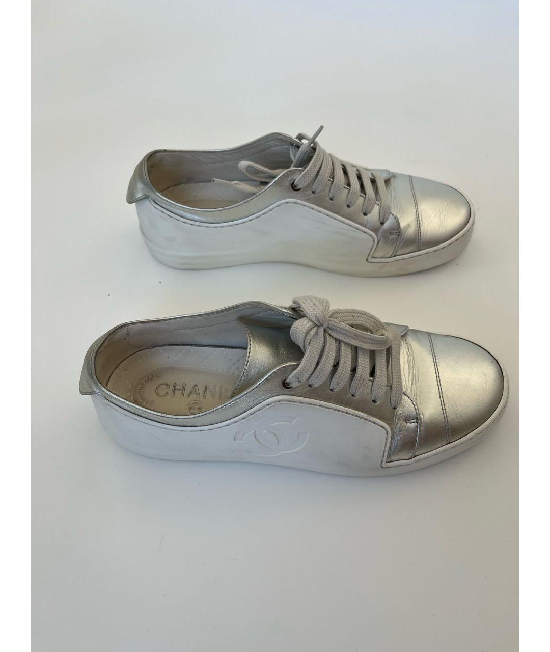 CHANEL Белые резиновые кеды, фото 4