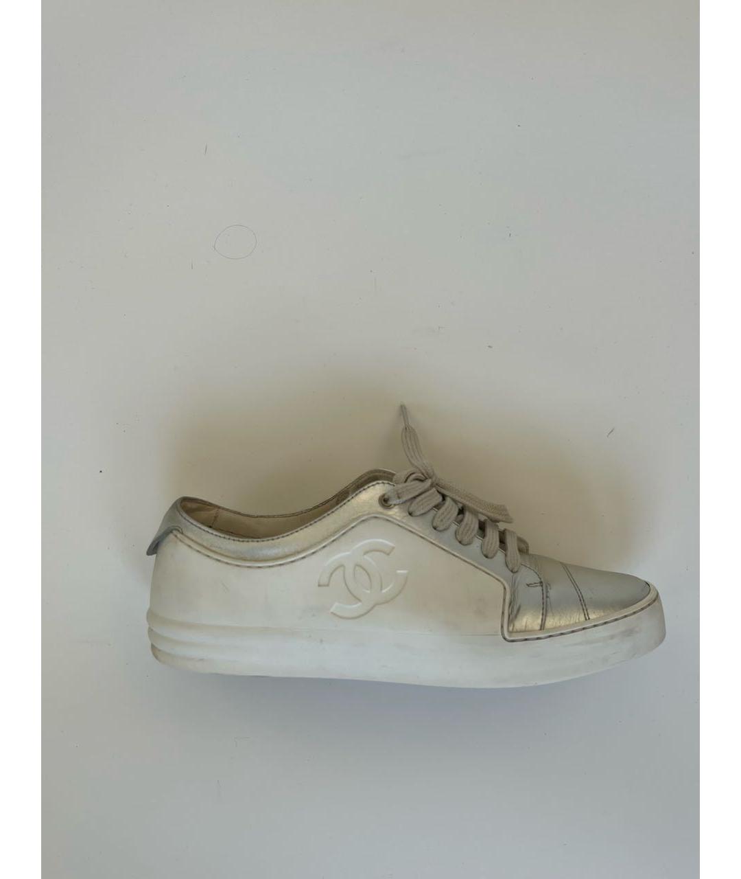 CHANEL Белые резиновые кеды, фото 5