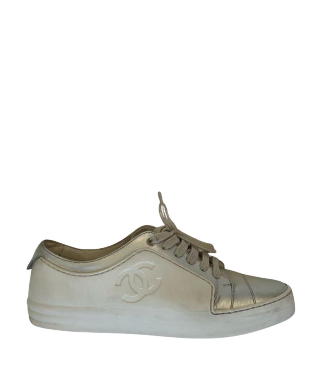 CHANEL Белые резиновые кеды, фото 1