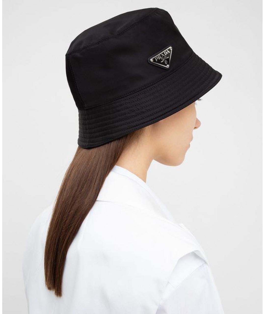 PRADA Черная синтетическая панама, фото 2