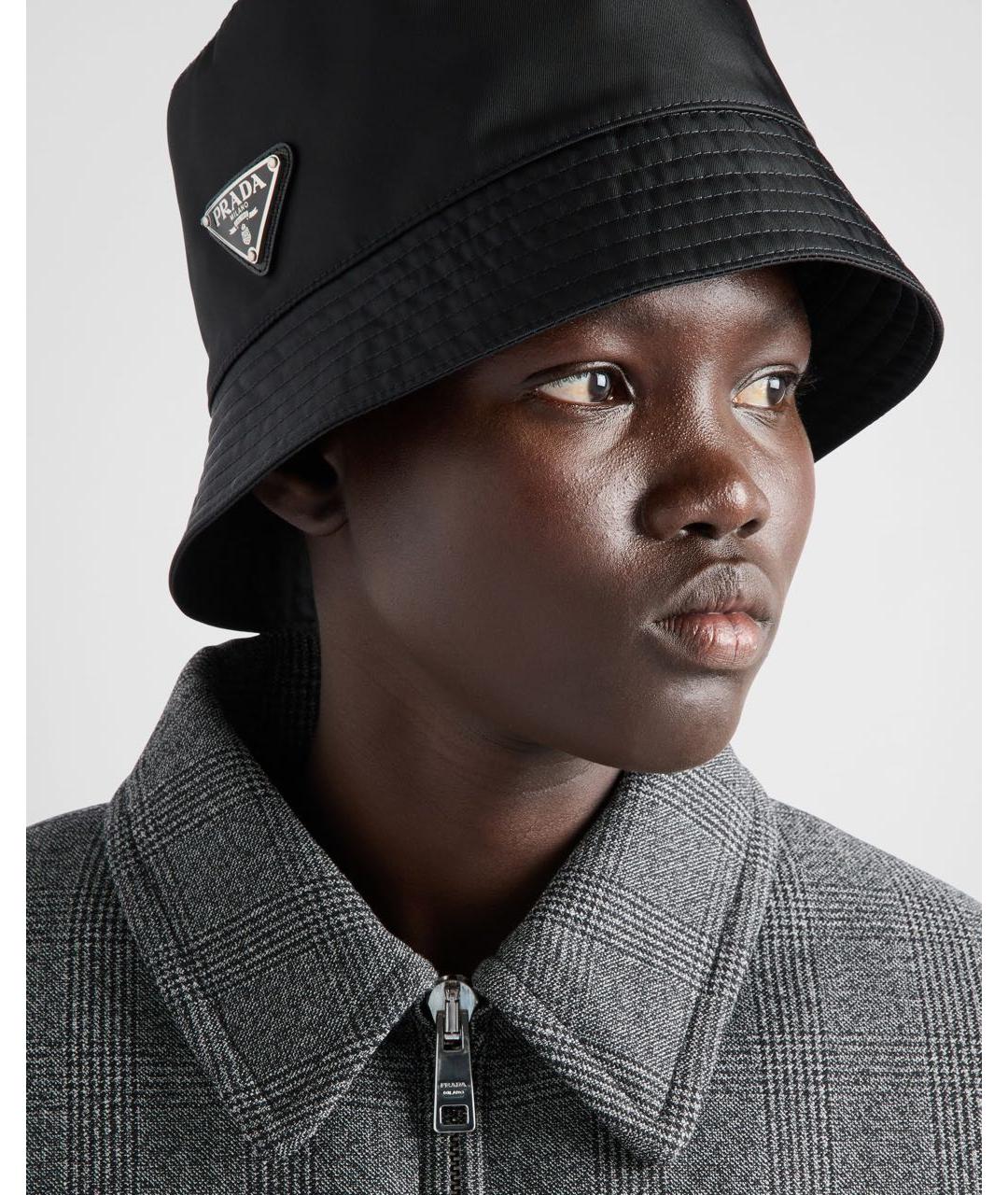 PRADA Черная синтетическая панама, фото 3