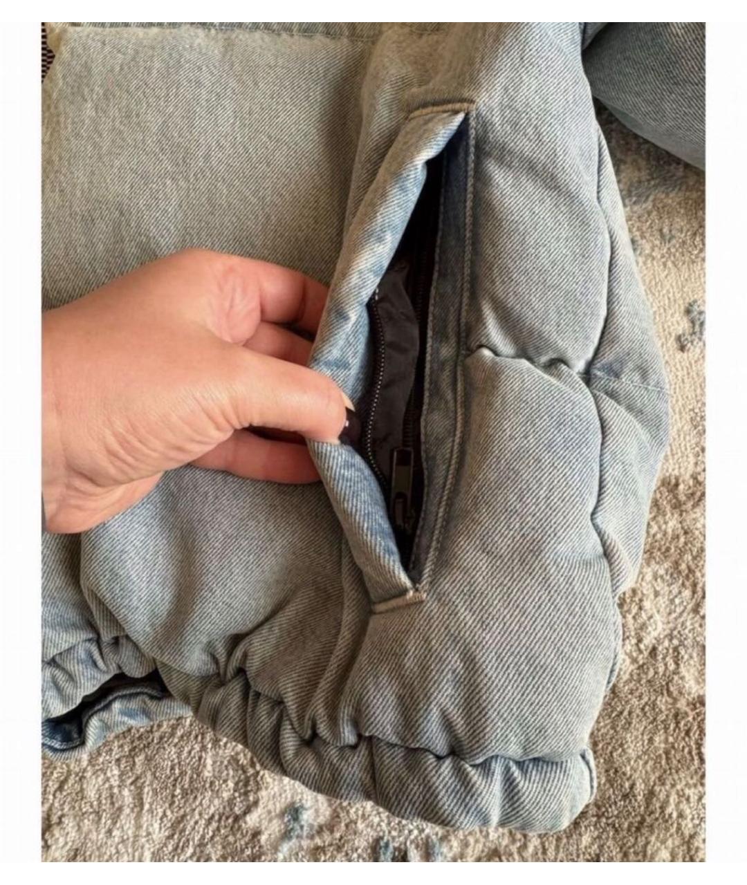 ALEXANDER WANG Голубой деним пуховик, фото 8