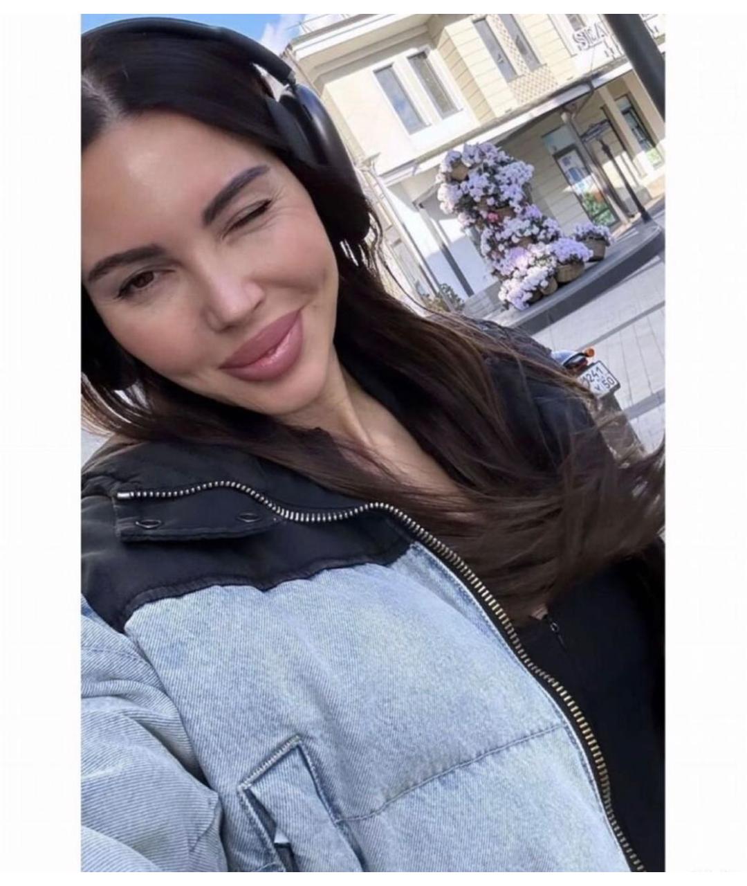 ALEXANDER WANG Голубой деним пуховик, фото 5