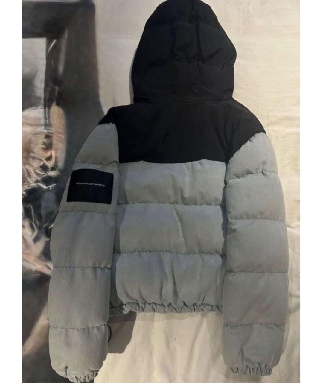ALEXANDER WANG Голубой деним пуховик, фото 2