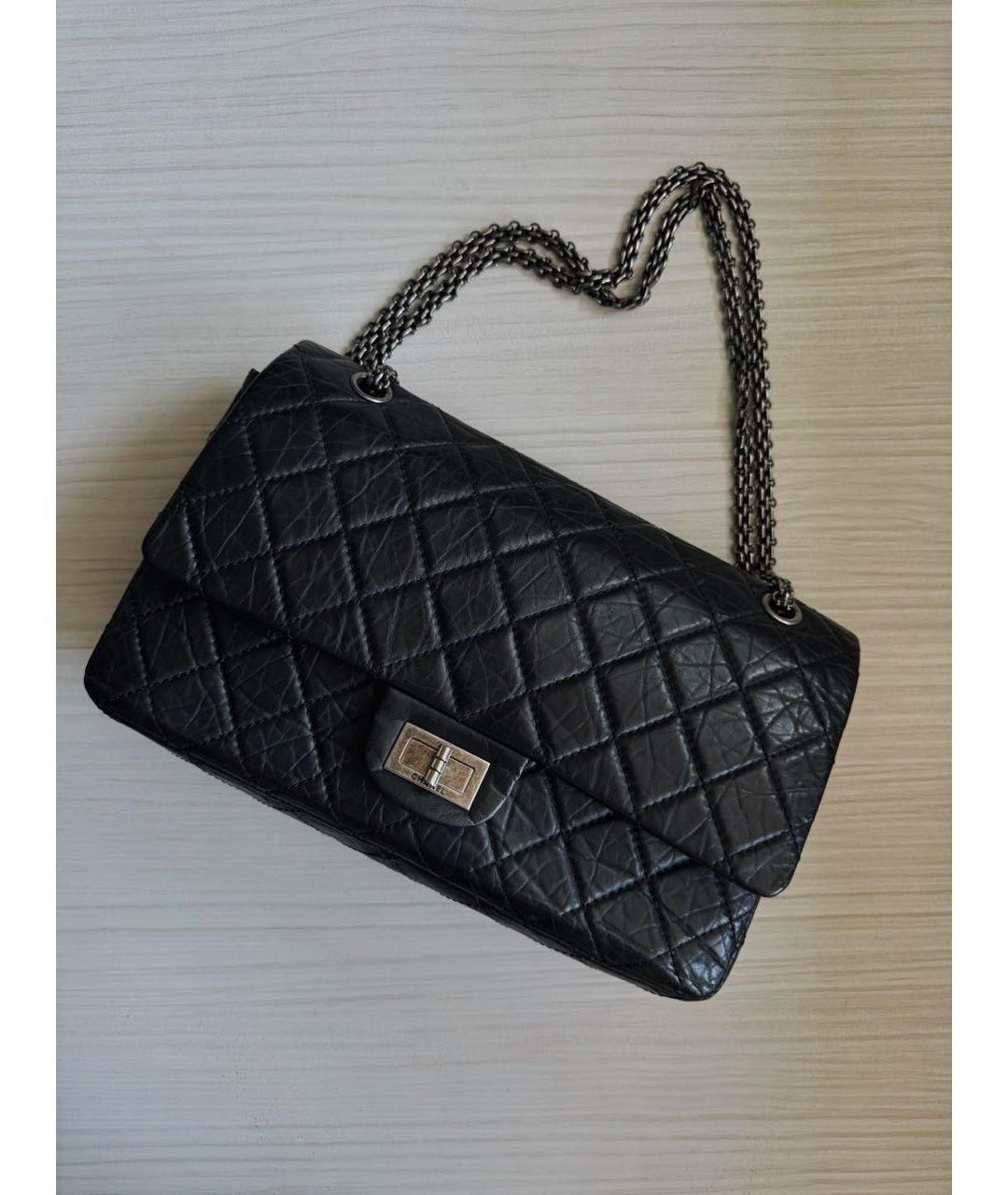 CHANEL Черная кожаная сумка через плечо, фото 7