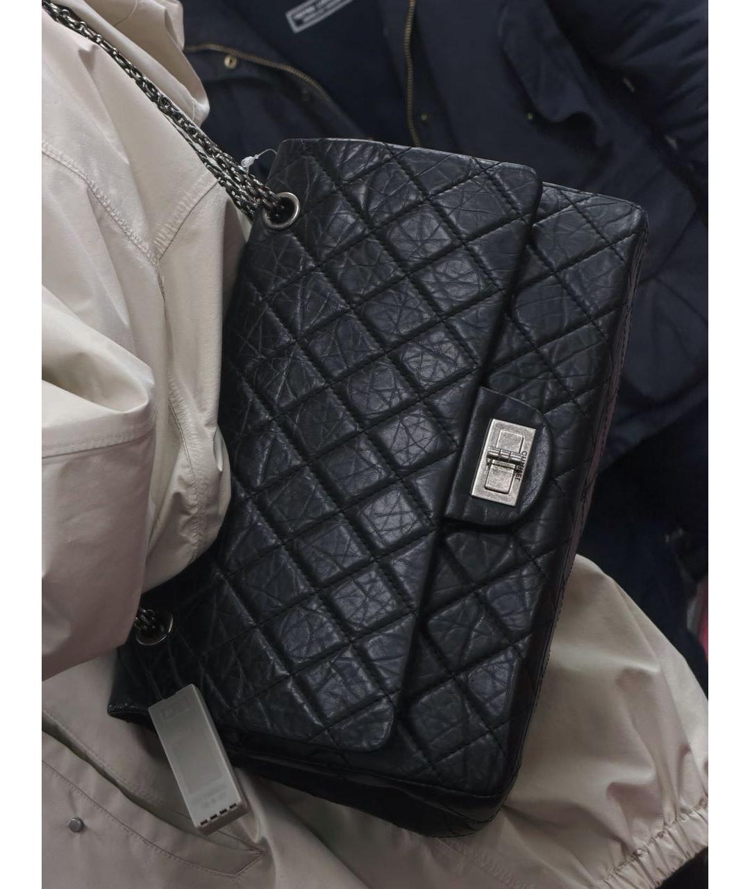 CHANEL Черная кожаная сумка через плечо, фото 5