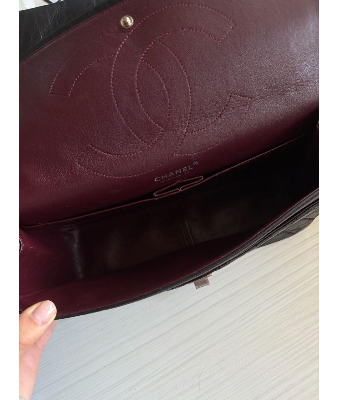 CHANEL Черная кожаная сумка через плечо, фото 3