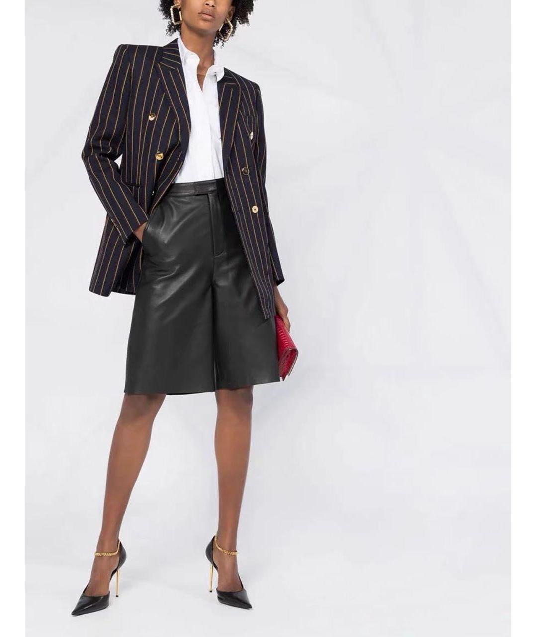 SAINT LAURENT Темно-синий шерстяной жакет/пиджак, фото 7