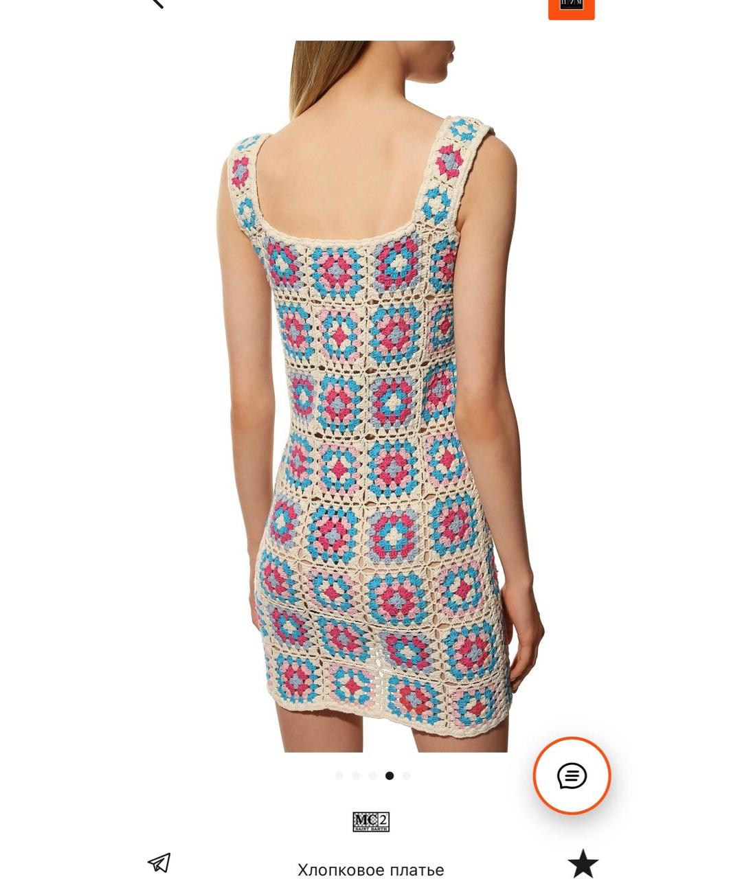 MC2 SAINT BARTH Мульти хлопковый сарафан, фото 5