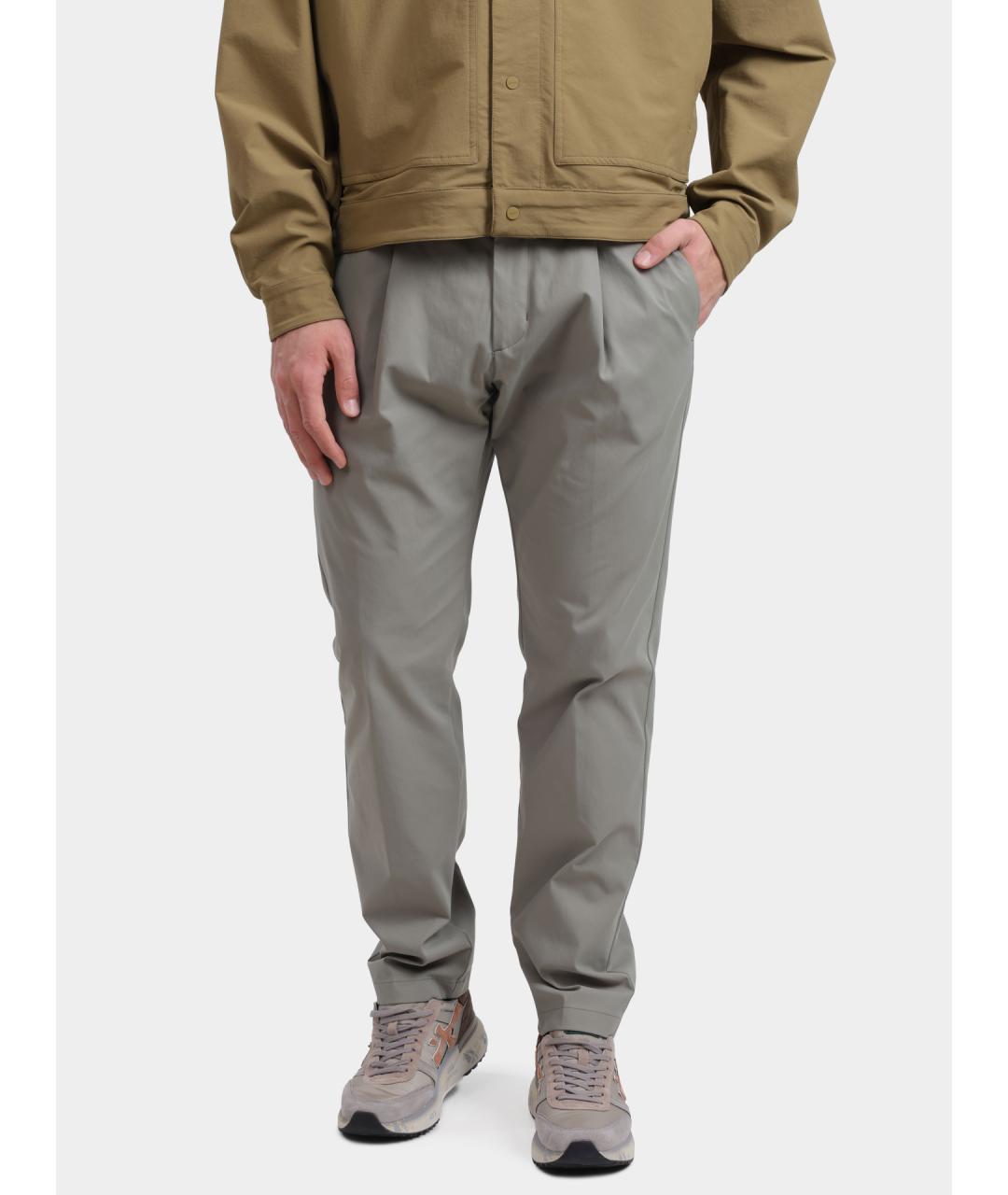 HERNO Зеленые повседневные брюки, фото 4