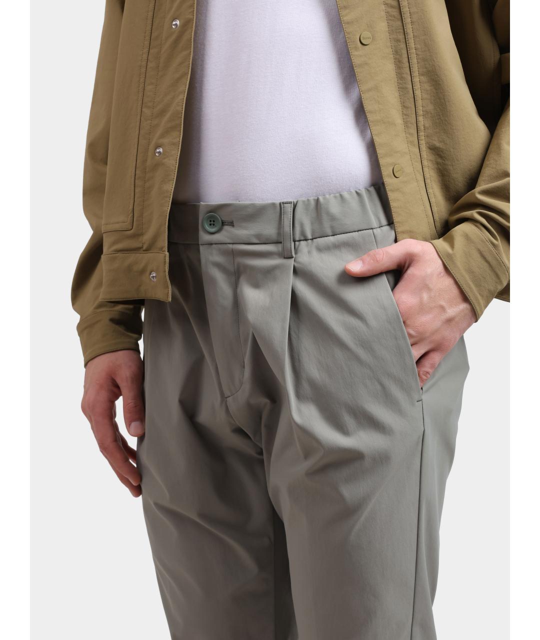 HERNO Зеленые повседневные брюки, фото 3