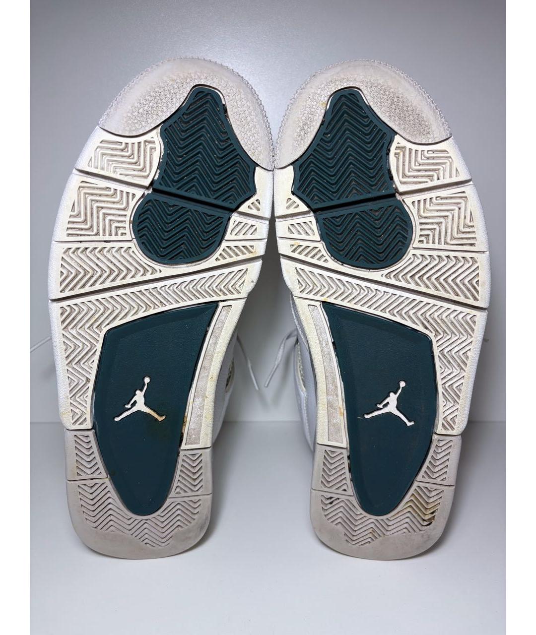 JORDAN Белые кожаные высокие кроссовки / кеды, фото 8