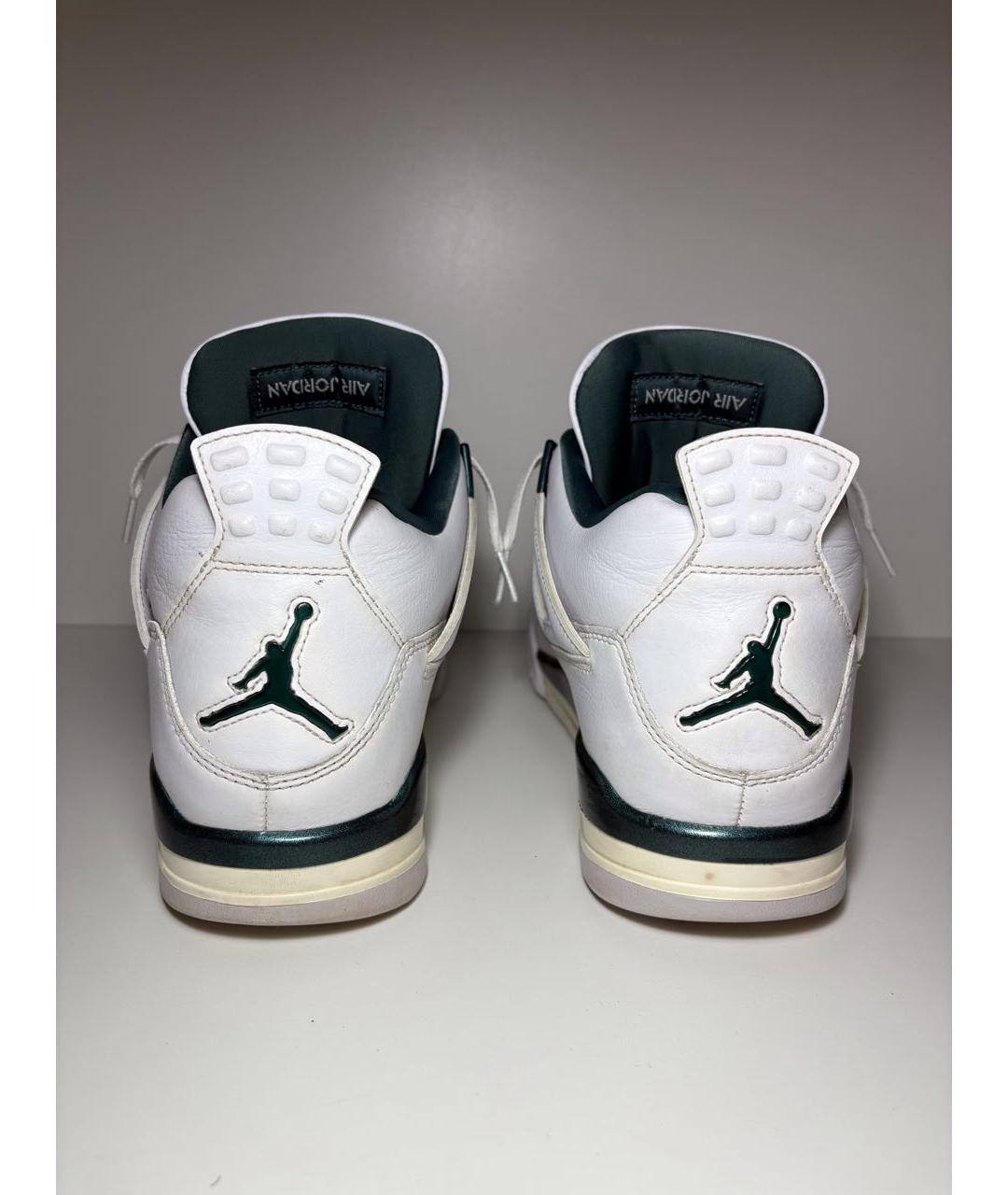 JORDAN Белые кожаные высокие кроссовки / кеды, фото 3