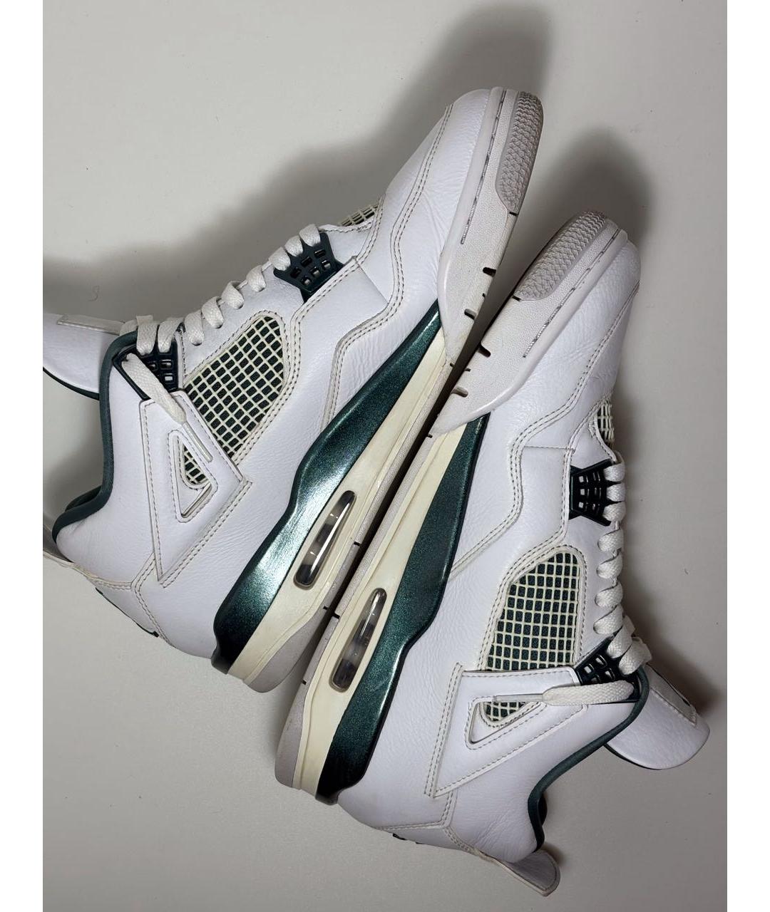 JORDAN Белые кожаные высокие кроссовки / кеды, фото 7