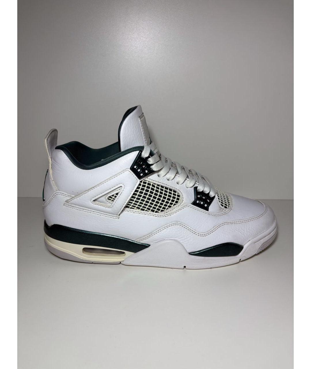 JORDAN Белые кожаные высокие кроссовки / кеды, фото 9