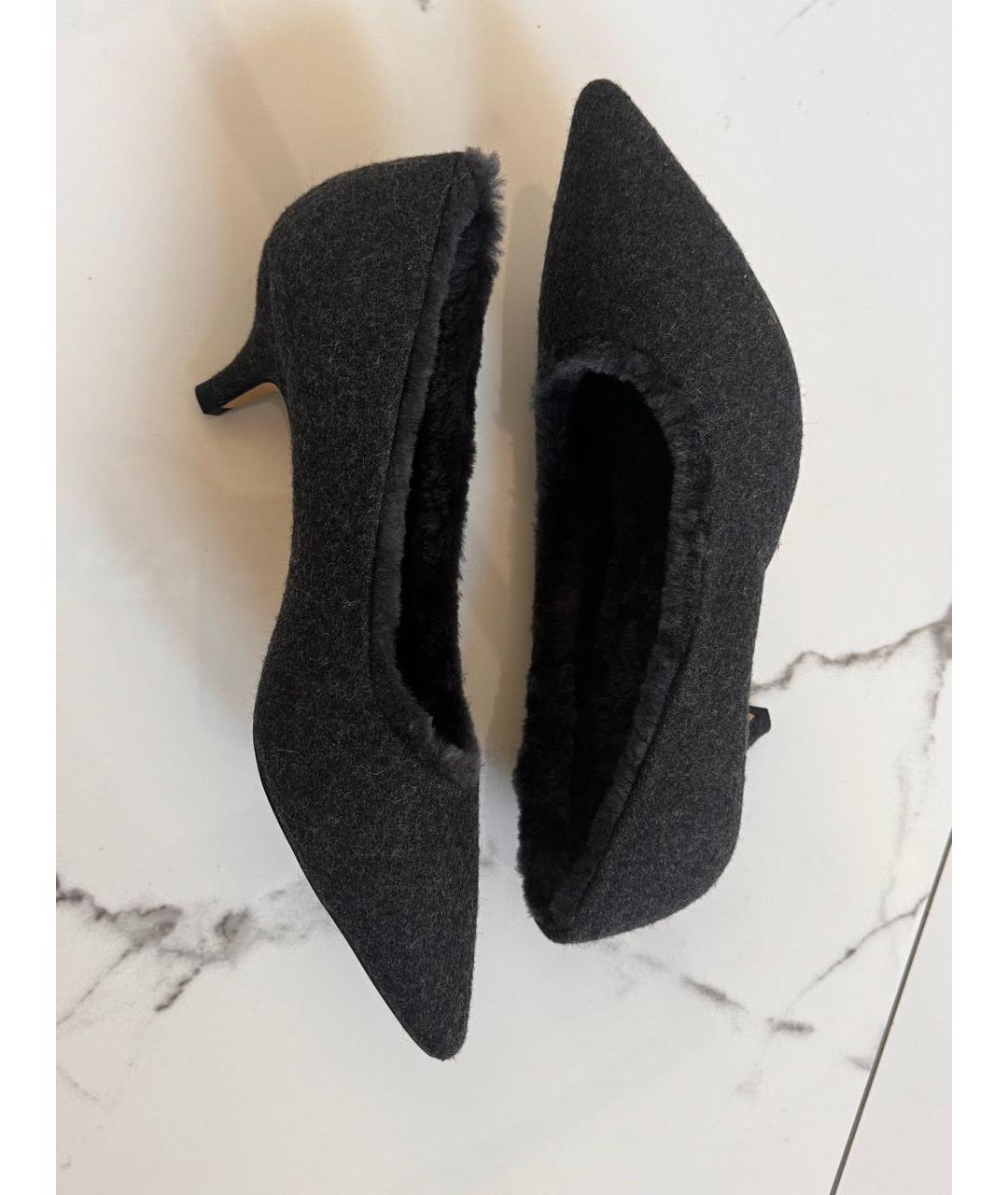 Age Of Innocence Антрацитовые текстильные туфли, фото 3