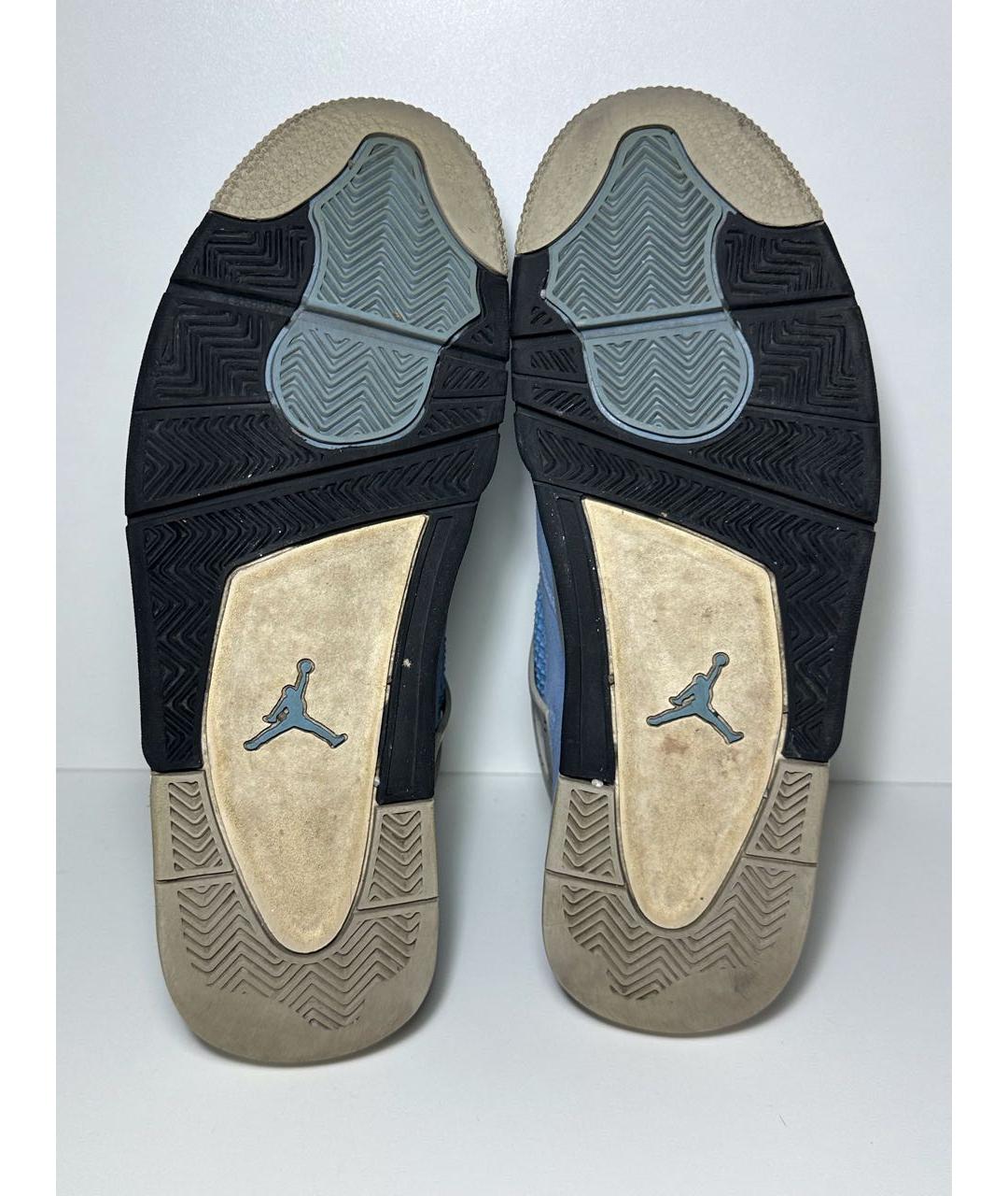 JORDAN Голубые высокие кроссовки / кеды из искусственной кожи, фото 8