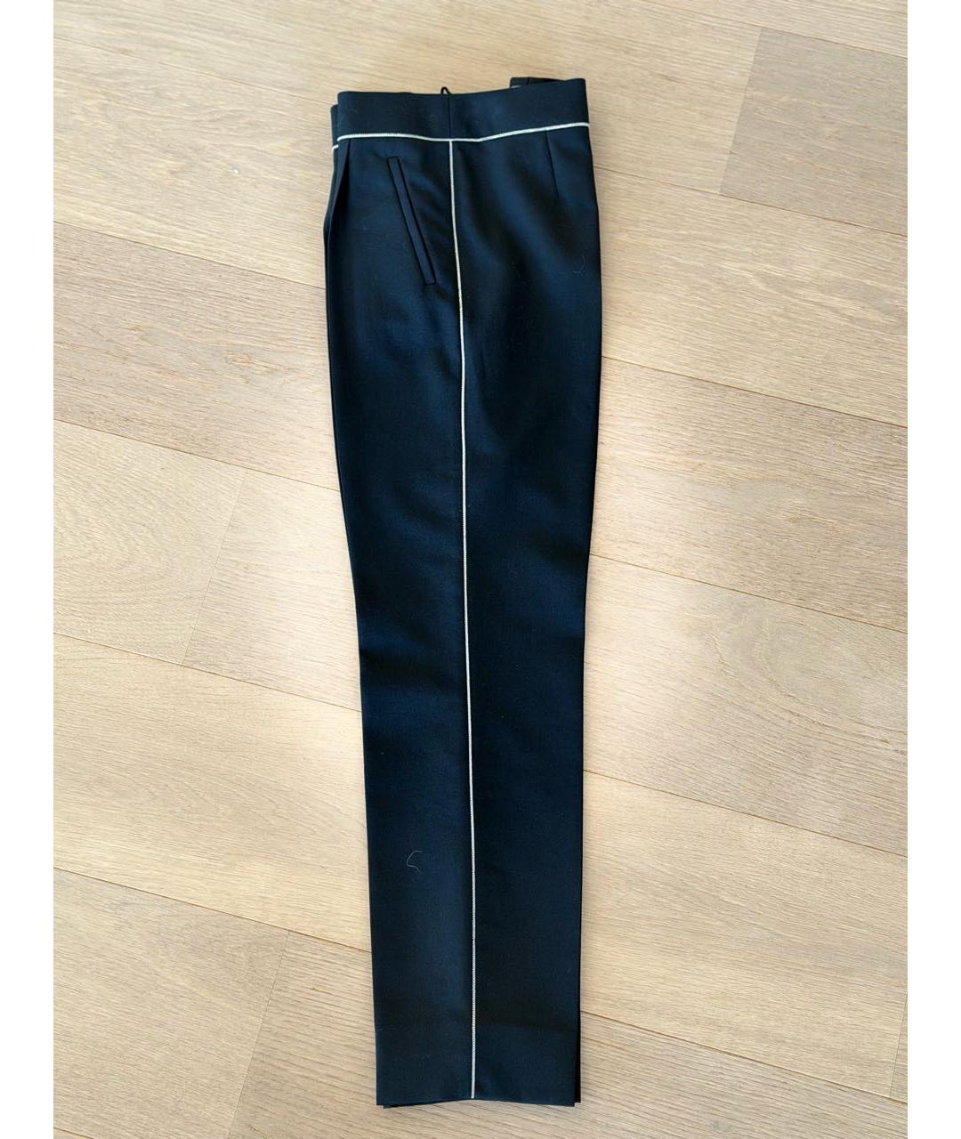 BALENCIAGA Черные полиэстеровые брюки узкие, фото 4