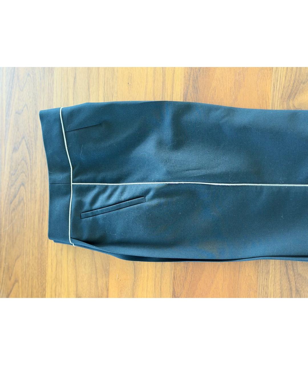 BALENCIAGA Черные полиэстеровые брюки узкие, фото 6