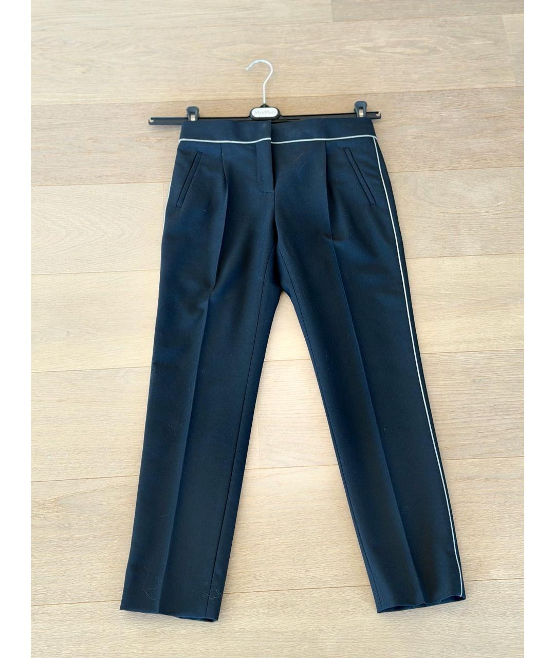 BALENCIAGA Черные полиэстеровые брюки узкие, фото 7