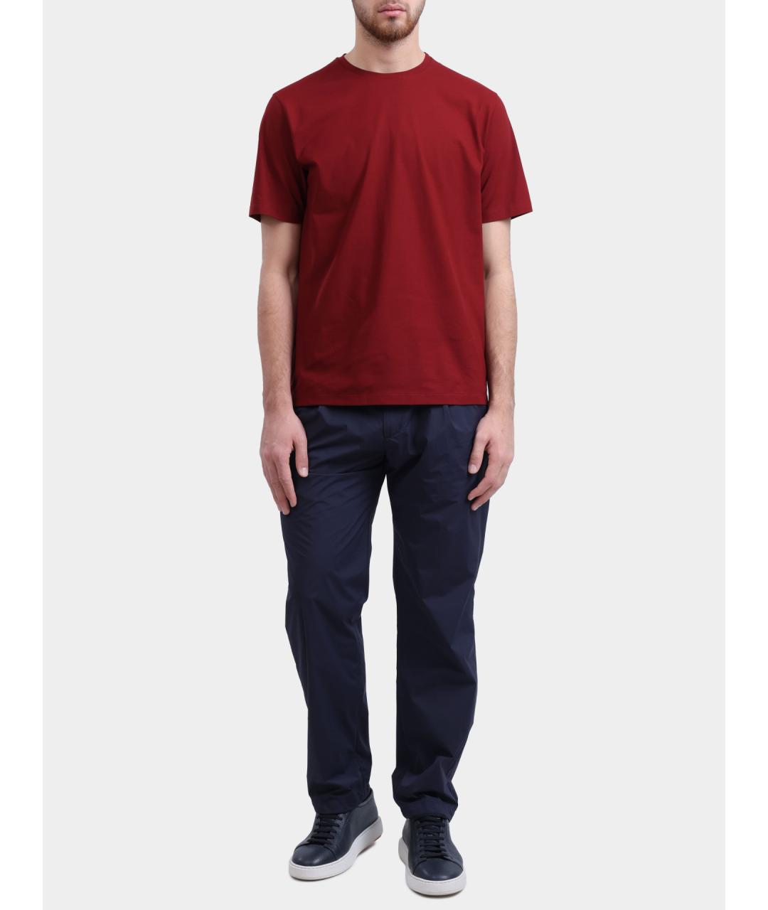 HERNO Темно-синие повседневные брюки, фото 2