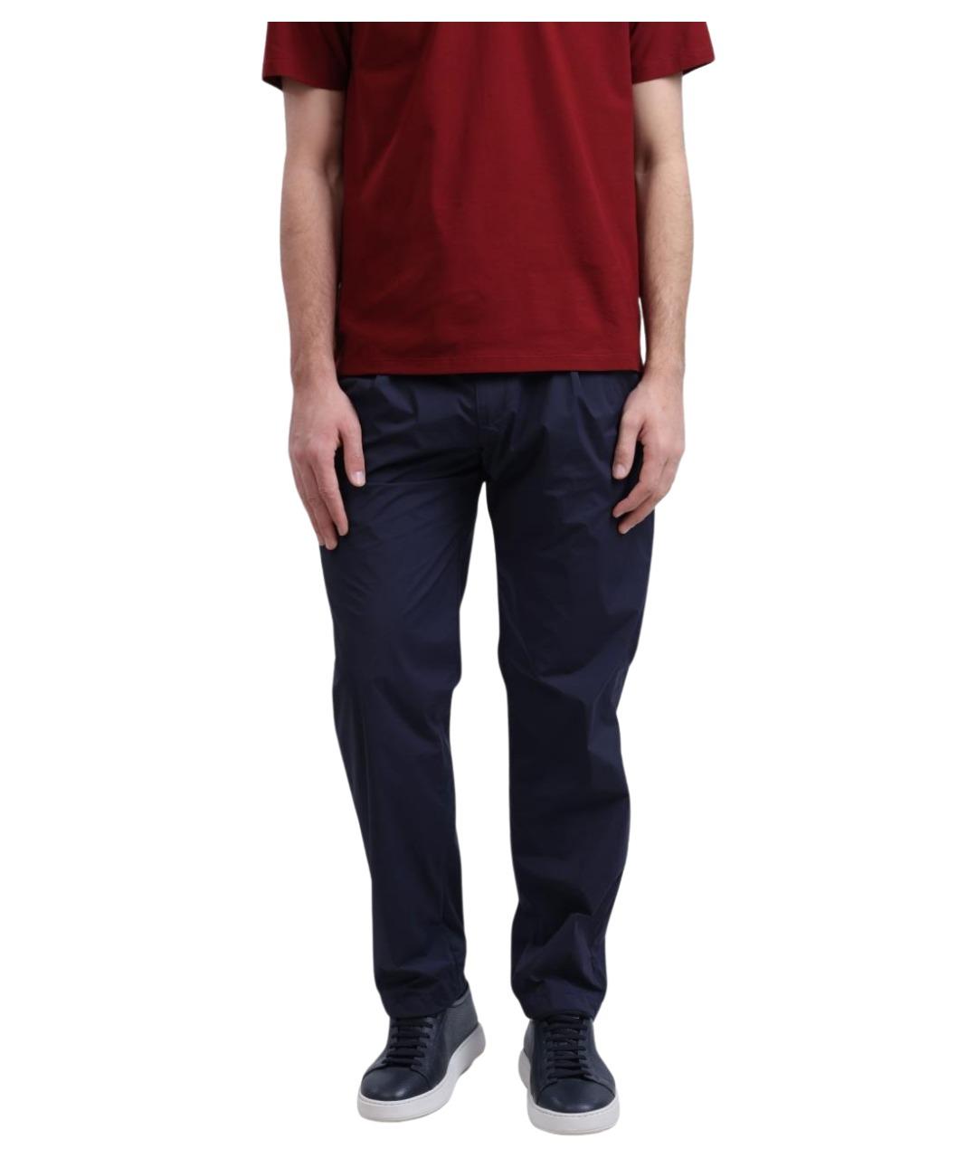 HERNO Темно-синие повседневные брюки, фото 1