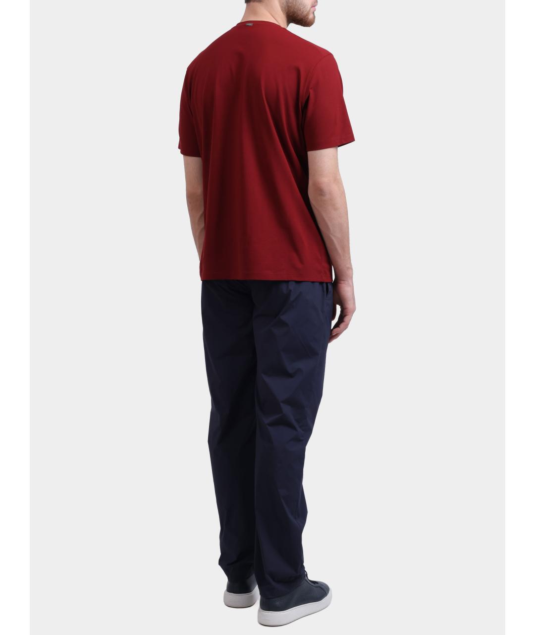 HERNO Темно-синие повседневные брюки, фото 5