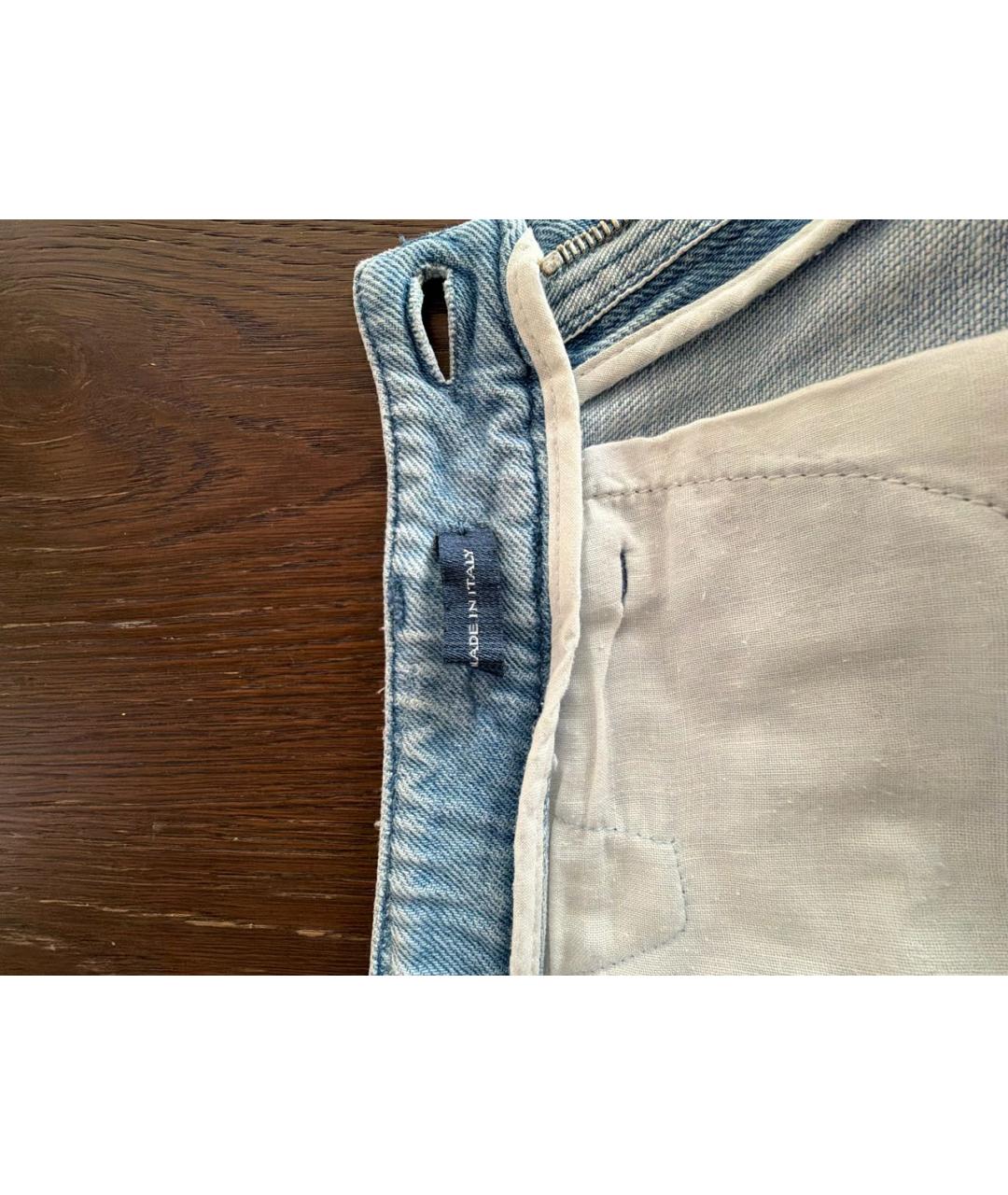 ERMANNO SCERVINO Голубые деним шорты, фото 6